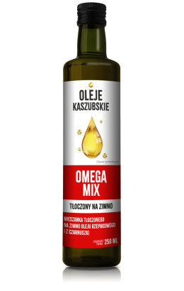 Olej OMEGA MIX czerwony- mix oleju tłoczonego na zimno