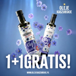 Olej lniany 500ml 1+1 gratis