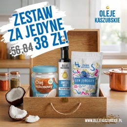 Olej omega mix + olej kokosowy + siemie lniane